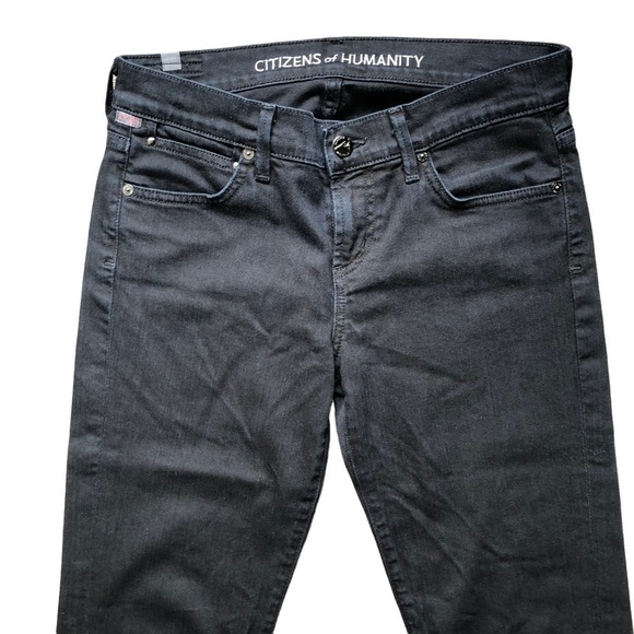 Citizens Of Humanity Jeans Black Denim Boot Cut 26 - Picture 4 of 9